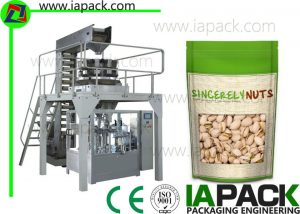 Pill Premade Pouch Film Filling Machine Sealing With Zipper