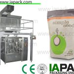 ຫມໍ້ຫຸງເຂົ້າ rotary granule packing machine vibrating feeder with zipper pouch